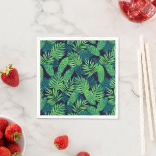 Servilleta De Papel Patrón de hojas tropicales