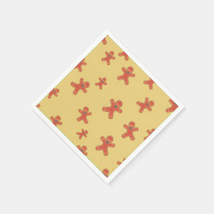 Servilleta De Papel Patrón de hombre de pan de jengibre