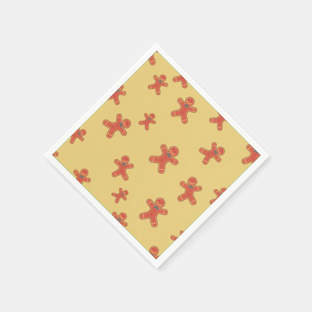 Servilleta De Papel Patrón de hombre de pan de jengibre (Borde)