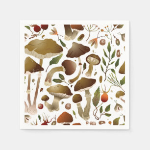 Servilleta De Papel patrón de hongos