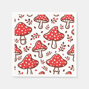 Servilleta De Papel Patrón de hongos