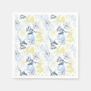 Servilleta De Papel Patrón de huerto de rosa de época