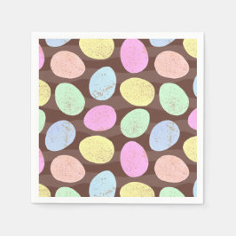 Servilleta De Papel Patrón de Huevos de Pascua de Candy