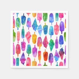 Servilleta De Papel Patrón de Ice Crema de Hielo Arcoiris