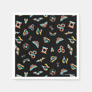 Servilleta De Papel Patrón de iconos del arco iris de los superhéroes 