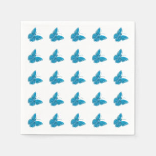 Servilleta De Papel Patrón de Ilustracion de fluctuación de mariposas 