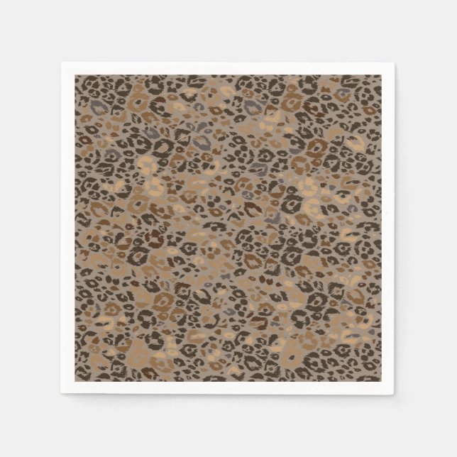 Servilleta De Papel Patrón de impresión animal (Anverso)