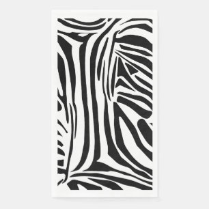 Servilleta De Papel Patrón de impresión de cebra en blanco y negro atr