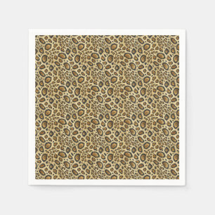 Servilleta De Papel Patrón de Impresión de Leopardo – Diseño de Piel d
