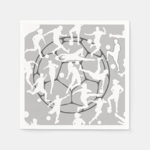 Servilleta De Papel Patrón de juego de fútbol.b