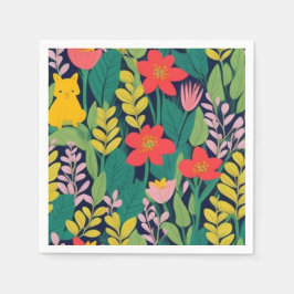 Servilleta De Papel Patrón de jungla