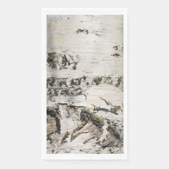 Servilleta De Papel Patrón de la corteza de Birch (Anverso)