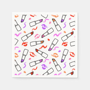 Servilleta De Papel Patrón de lápiz labial