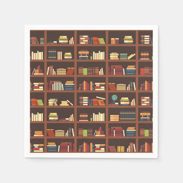 Servilleta De Papel Patrón de libro (Anverso)