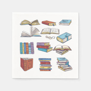 Servilleta De Papel Patrón de libro