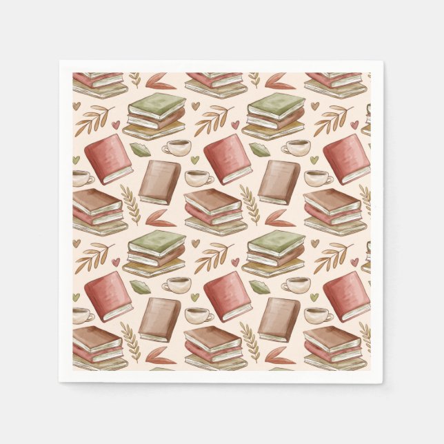 Servilleta De Papel Patrón de libro (Anverso)