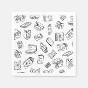 Servilleta De Papel Patrón de libro