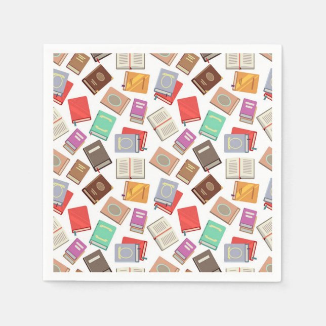 Servilleta De Papel Patrón de libro (Anverso)