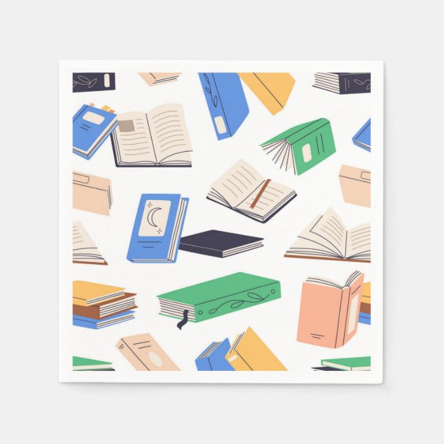 Servilleta De Papel Patrón de libro (Anverso)