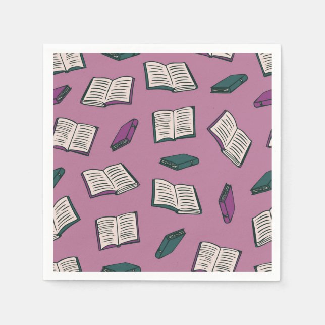 Servilleta De Papel Patrón de libro (Anverso)