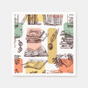 Servilleta De Papel Patrón de libro