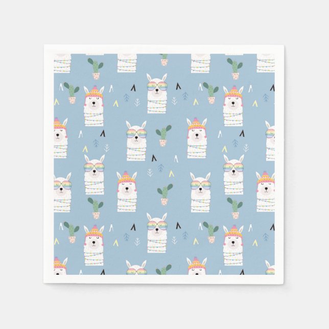 Servilleta De Papel Patrón de Llama Gafas de Sol Arcoiris (Anverso)