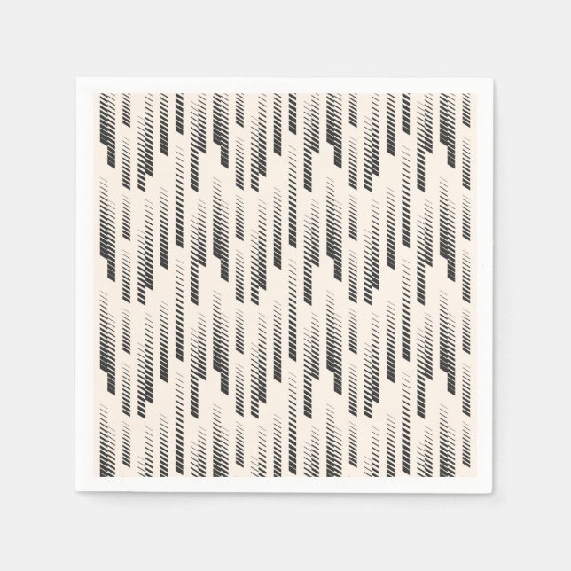 Servilleta De Papel Patrón de lluvia moderno (Anverso)