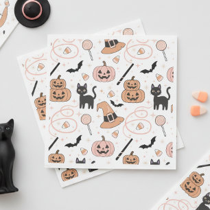 Servilleta De Papel Patrón de Magia de Halloween Spooks & Spells ID132