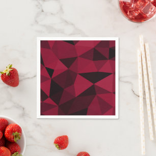 Servilleta De Papel Patrón de malla geométrica magenta rosa rojo oscur