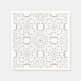 Servilleta De Papel Patrón de mandala