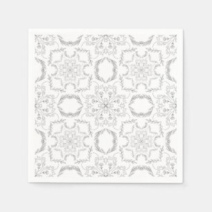 Servilleta De Papel Patrón de mandala