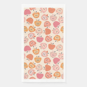 Servilleta De Papel Patrón de manzana rosa y naranja
