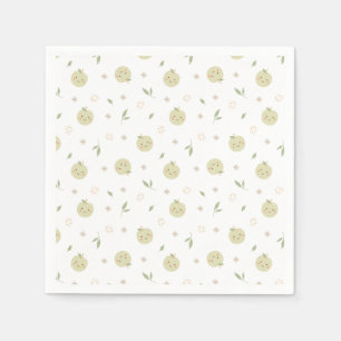 Servilleta De Papel Patrón de manzanas felices - servilletas