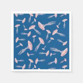 Servilleta De Papel Patrón de medusas del océano azul profundo