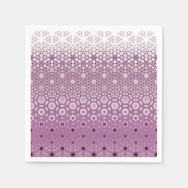 Servilleta De Papel Patrón de metamorfosis floral (Anverso)