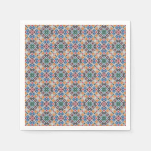 Servilleta De Papel Patrón de mosaico de baldosas coloridas