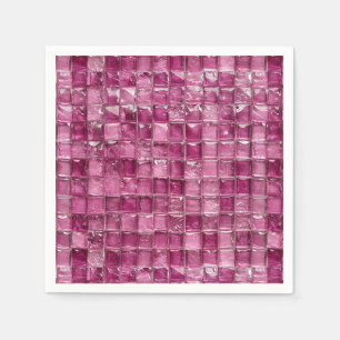 Servilleta De Papel Patrón de mosaico rosa