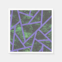 Patrón de mosaico violeta y verde