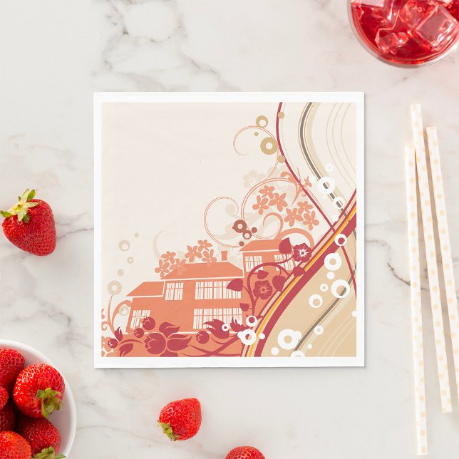 Servilleta De Papel Patrón de natación y naturaleza del Ilustracion de (Subido por el creador)