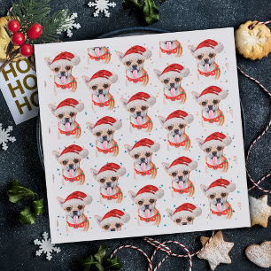 Servilleta De Papel Patrón de Navidad de perro Chihuahua lindo