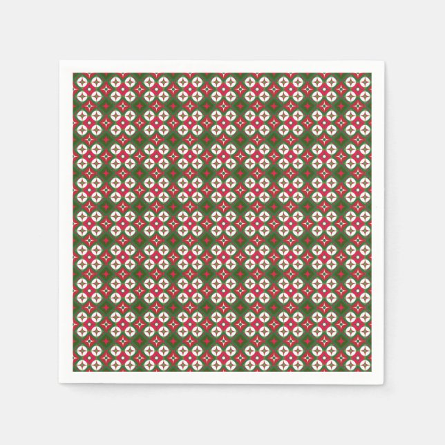 Servilleta De Papel Patrón de navidades (Anverso)