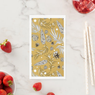 Servilleta De Papel Patrón de navidades, Nieve de pino 6