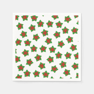 Servilleta De Papel Patrón de navidades Poinsettia