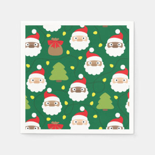 Servilleta De Papel Patrón de notificaciones Santa