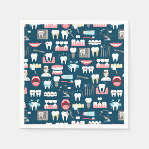 Servilleta De Papel Patrón de Oficinas de Clínicas Dentales
