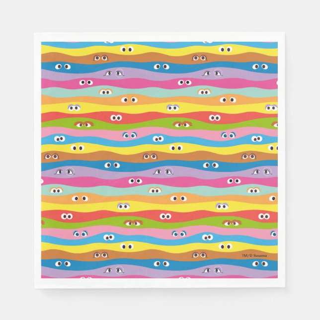 Servilleta De Papel Patrón de ojos comunes (Anverso)