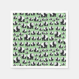 Servilleta De Papel Patrón De Oso De Panda Cuta