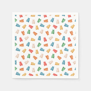 Servilleta De Papel Patrón de osos de goma