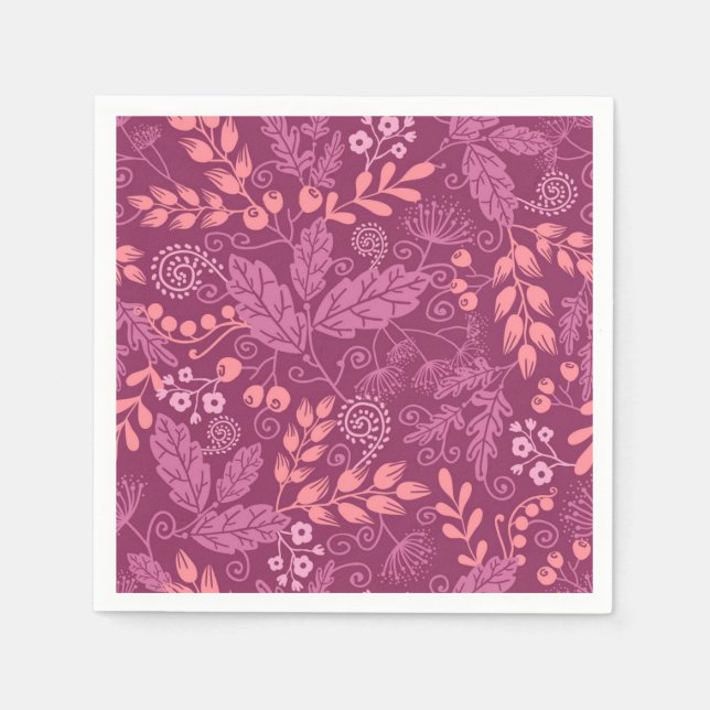 Servilleta De Papel Patrón de otoño (Anverso)