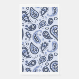 Servilleta De Papel Patrón de paisley azul